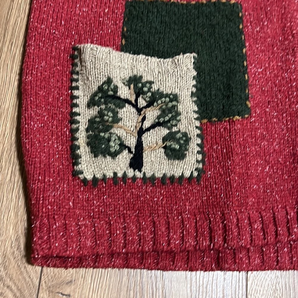 Pendleton Patchwork Cardigan Sweater Sz M - image 5